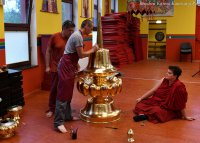 Sertok, the traditional crowning of the temple's roof - the last fitting, Grabnik 2022