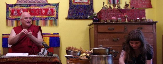 Lama Rinczen w ośrodku Bencien Wrocław